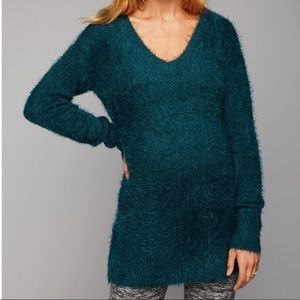 A Pea In The Pod Maternity V-Neck Sweater Green Size Medium